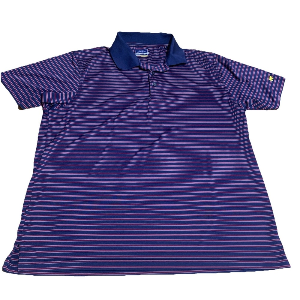 JACK‎ NICKLAUS Polo Shirt Mens XL Blue Golf Stay Dri Performance Wicking EUC